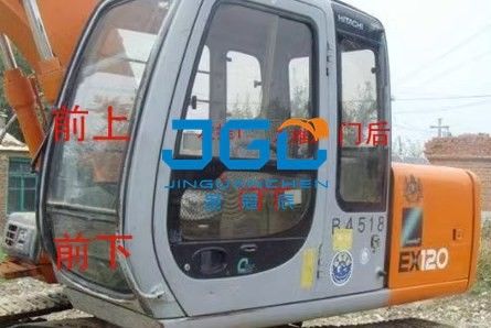 EX120-5 60-5 กระจก excavator หน้าและหลังประตูซ้ายและขวาและหน้าต่างด้านบนและด้านล่าง