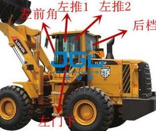 FL955F เครื่องบรรทุกเกียร์ด้านหน้า ยืนด้านหลัง ซ้ายและขวา ประตูขึ้นและลง กระจกหน้าลม กระจกยก