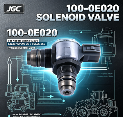 100-0E020 อะไหล่เครื่องขุด วาล์วโซเลนอยด์สําหรับเครื่องยนต์ Kubota V3800 Loader SVL95-2S