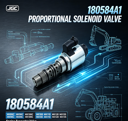 180584A1 วาล์วโซเลนอยด์สัดส่วนสําหรับ MX80C MX90C MX100C MX100 MX110 MX120 MX135 อะไหล่วาล์วเครื่องขุด