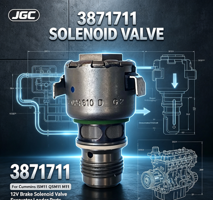 3871711สําหรับ ISM11 QSM11 M11 ของเดิม เครื่องยนต์ดีเซล เบรค 12 วอลต์ ซอลีนอยด์แวลล์สําหรับใช้ในเครื่องบรรทุกเครื่องขุด