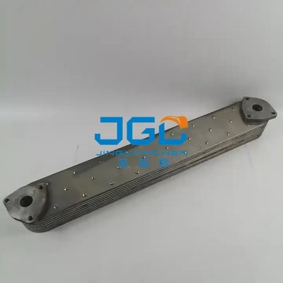 องค์ประกอบเครื่องยนต์ 6RB1 6D17 E120 Element Stainless Steel Oil Cooler Core 1-21700033-0