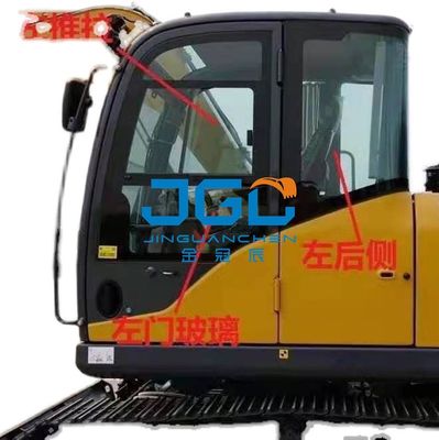 XE75DA 85C 80 Front Lower Gear Glass Excavator Front Damper Glass ด้านหลังกระจกโค้ง