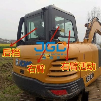 XE60D Excavator Front Windshield Front Door Skylight Right Arm กระจกนิรภัย