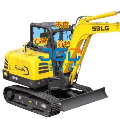 E690H / 635/655/675/685 กระจกหน้ารถขุดด้านหลังโค้งแขนขวาสกายไลท์