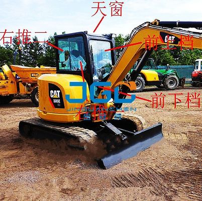 305.5 306E 308E2 Excavator Skylight กระจกบังลมหน้าบนและล่างเกียร์ขวากระจกหน้าต่าง