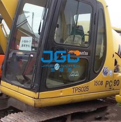PC120-6 60-7 Excavator ประตูกระจกหน้ารถเลื่อนหน้าต่างด้านหลังเกียร์ด้านหลังกระจกนิรภัย