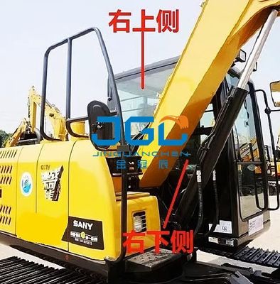 60D 60E2-H Excavator Glass กระจกบังลมหน้าประตูด้านซ้ายบนและเฟืองหลังล่าง
