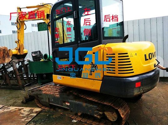 60D 60E2-H Excavator Glass กระจกบังลมหน้าประตูด้านซ้ายบนและเฟืองหลังล่าง