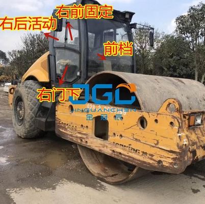 รถบดถนน LG526B6 523A6 520B3 523A3 กระจกเหล็กด้านหลังใต้ประตูเคลื่อนย้ายได้ด้านหน้า