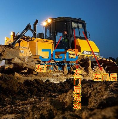 B160C บูลโดเซอร์ แรงลมด้านหน้า เกียร์ซ้ายและขวา ประตูหลังด้านข้างเคลื่อนไหว ประตูด้านหลังเกียร์กระจกหมึก