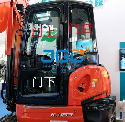 KX163-5 เครื่องขุดรถเกียร์ด้านหน้า หน้าจอหลัง ซ้ายและขวา ประตูและหน้ากระจกหน้าต่าง
