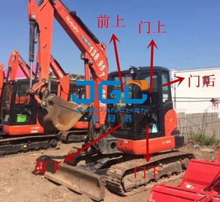 KX165-5 Excavator Front Gear บล็อกหลังประตูซ้ายและขวาและกระจกหน้ารถบนและล่างของ Windows