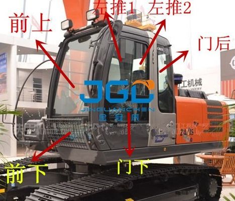 ZX360 210 240 200-3G Excavator หน้าและหลัง เกียร์ซ้ายและขวา ประตูหน้ากระจกด้านบนและด้านล่าง
