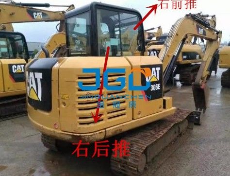 305.5E 306D Excavator หน้าและหลัง เกียร์ซ้ายและขวา ประตูและหน้าต่าง กระจกหน้า