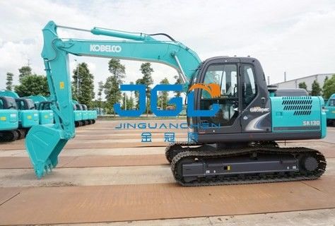 SK130-8 เครื่องขุดหน้าและประตูหลัง แสงชั้นฟ้าหน้ากระจกลมชั้นบนและชั้นล่าง