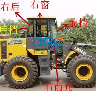 LW500F Loader หน้าเครื่องยนต์ด้านหลัง ช่องซ้ายและขวา ประตูและหน้าต่าง