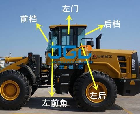 L955F โลเดอร์หน้าหยุด หลังหยุด ซ้ายและขวาหน้าต่างมุมด้านหน้ากระจก