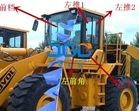 ETX956 955 โลเดอร์หน้าหยุด หลังหยุด ซ้ายและขวาหน้าต่างมุมด้านหน้ากระจก
