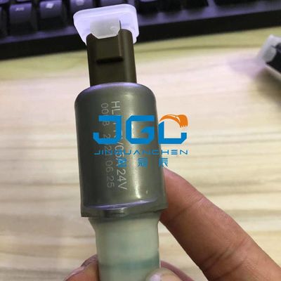 อุปกรณ์เสริมเครื่องขุด 24 วอลท์ วาล์วโซเลโนอิด HLSDCV058 อะไหล่เครื่องจักรก่อสร้าง