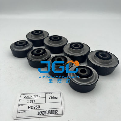 เครื่องขุด เครื่องติดตั้ง เครื่องยาง การติดตั้งหมอนยาง HD250 งานก่อสร้าง