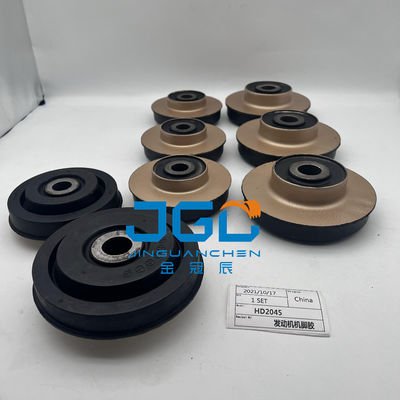อุปกรณ์ส่วนประกอบของระบบเครื่องยนต์ การติดตั้งยางหมอนเท้า bumper สําหรับ HD2045 Excavator ส่วน