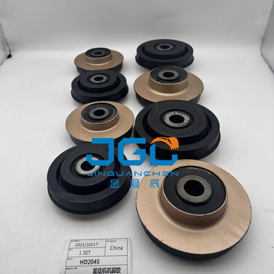อุปกรณ์ส่วนประกอบของระบบเครื่องยนต์ การติดตั้งยางหมอนเท้า bumper สําหรับ HD2045 Excavator ส่วน