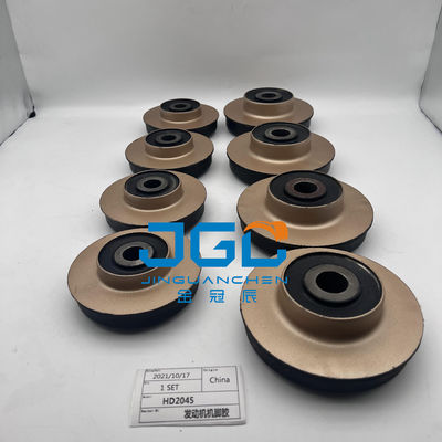 อุปกรณ์ส่วนประกอบของระบบเครื่องยนต์ การติดตั้งยางหมอนเท้า bumper สําหรับ HD2045 Excavator ส่วน