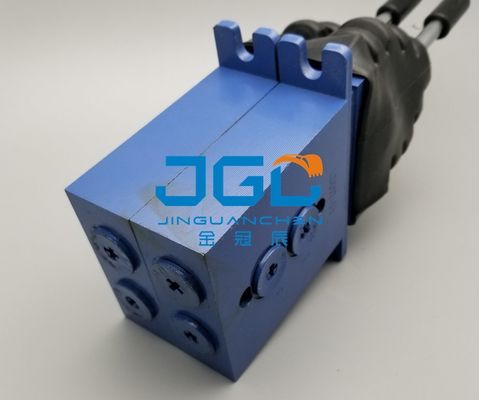 Excavator Hydraulic Spare Part Remote Control Joystick Pilot Handle Valve Controller สําหรับเล็บเครื่องปั่นสองเครื่อง