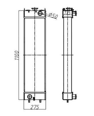 205-03-35151 เครื่องขุดไฮดรอลิก HB215 HB205 HB205-1 HB215-1 รีเดียเตอร์