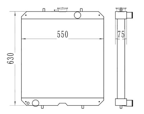 PC56 PC56-7 PC78US-6 PC78MR-6 เครื่องเรเดียเตอร์เครื่องขุด 21W-03-41110 21W-03-41000
