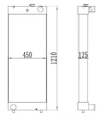 PC300-8 207-03-75121 รีเดียเตอร์สําหรับโรงงานขุดขายตรง ความละเอียดสูง
