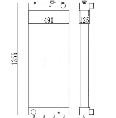 208-03-7511-8 PC450LC-8 PC450-7EO PC450LC-7EO เครื่องเรเดียเตอร์ขุด