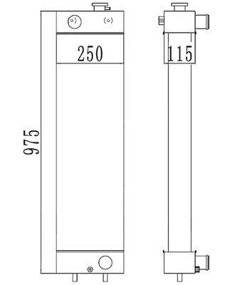 PC128-8 PC128-6 PC128US-2 PC138US-2 เครื่องเรดิเอเตอร์ขุด 22B-03-13110