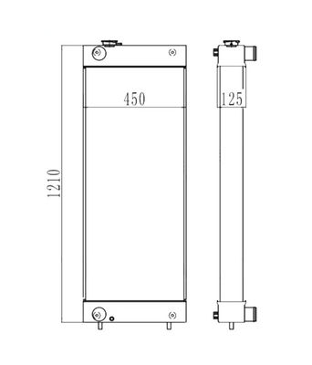 4429250 เครื่องขุด ZAX300-3 ZAX330-3H ZAX330-3F ZAX330-5G เครื่องเรเดียเตอร์