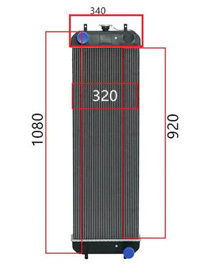 ZAX200-3 ZAX200-3F ZAX210-3 ZAX210H-3 ZAX210H-3F เครื่องเรเดียเตอร์ขุด 4650352