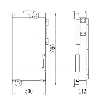 R210LC-9 R210NLC-9 R250LC-9 R210W-9 R215-9 เครื่องเย็นน้ํามัน 11Q6-40640 สําหรับเครื่องขุด