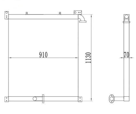 PC400-6 PC400LC-6 PC450-6 PC450LC-6 เครื่องเย็นน้ํามัน 208-03-61120 208-03-61410 208-03-51120 208-03-51121 สําหรับเครื่องขุด