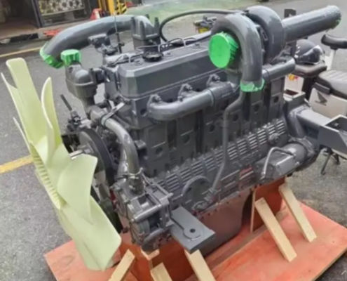 Doosan De12t เครื่องยนต์ดีเซล ประกอบเครื่องยนต์ Excavator De12tis ส่วนเครื่องยนต์สําหรับเครื่องจักรกล