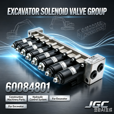 60084801 กลุ่มโซลินอยด์วาล์ว เหมาะสำหรับรถขุดทุกรุ่น