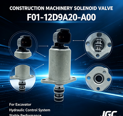 วาล์วซอลีนอยด์ที่มีคุณภาพสูง F01-12D9A20-A00 เหมาะสําหรับส่วนเครื่องจักรก่อสร้าง excavator