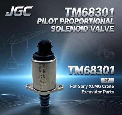 STAR ZEBRA TM68301 ชิ้นส่วนรถขุด โซลินอยด์วาล์วควบคุมแบบสัดส่วน Thomas สำหรับรถเครน Sany XCMG 24V สำหรับอุตสาหกรรมค้าปลีก