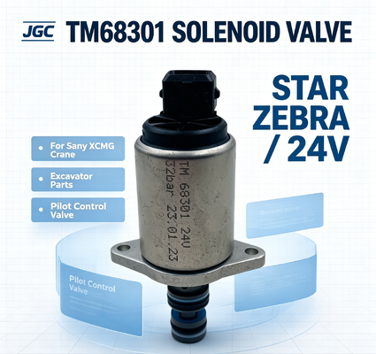 STAR ZEBRA TM68301 ชิ้นส่วนรถขุด โซลินอยด์วาล์วควบคุมแบบสัดส่วน Thomas สำหรับรถเครน Sany XCMG 24V สำหรับอุตสาหกรรมค้าปลีก