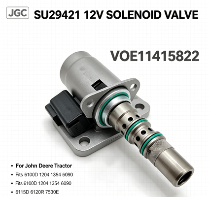 SU29421 VOE11415822 โซลินอยด์วาล์ว 12V สำหรับรถแทรกเตอร์ 6100D 1204 1354 6090 6115D 6120R 7530E ชิ้นส่วนเครื่องจักรกลการเกษตร