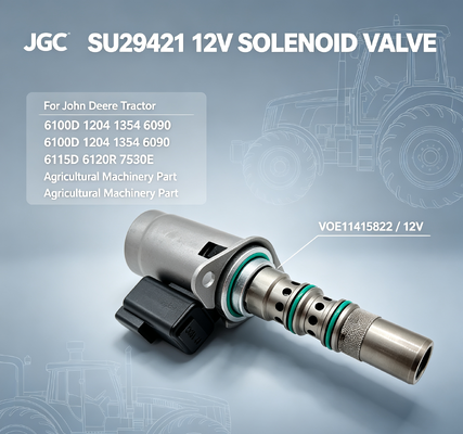 SU29421 VOE11415822 โซลินอยด์วาล์ว 12V สำหรับรถแทรกเตอร์ 6100D 1204 1354 6090 6115D 6120R 7530E ชิ้นส่วนเครื่องจักรกลการเกษตร