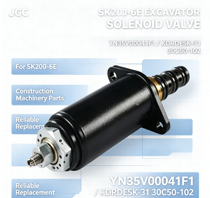 โซลินอยด์วาล์วรถขุด SK200-6E YN35V00041F1 KDRDE5K-31 30C50-102