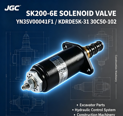 โซลินอยด์วาล์วรถขุด SK200-6E YN35V00041F1 KDRDE5K-31 30C50-102