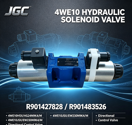 4WE10 Series R901427828 4WE10H5X/HG24N9K4/M R901483526 4WE10J5X/EW230N9K4/M วาล์วควบคุมทิศทางโซลินอยด์ไฮดรอลิก