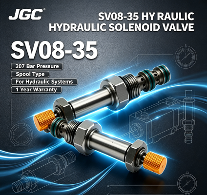 SV08-35   โซลินอยด์วาล์วไฮดรอลิกแบบเกลียวไฟฟ้า 207 บาร์ รับประกัน 1 ปีสำหรับระบบไฮดรอลิก