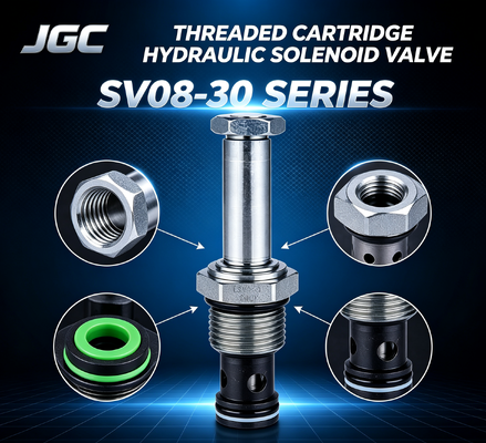 SV08-30 ซีรีส กล่องกล่องกล่องฮิดรอลิกซอลีนอยด์วาล์ว